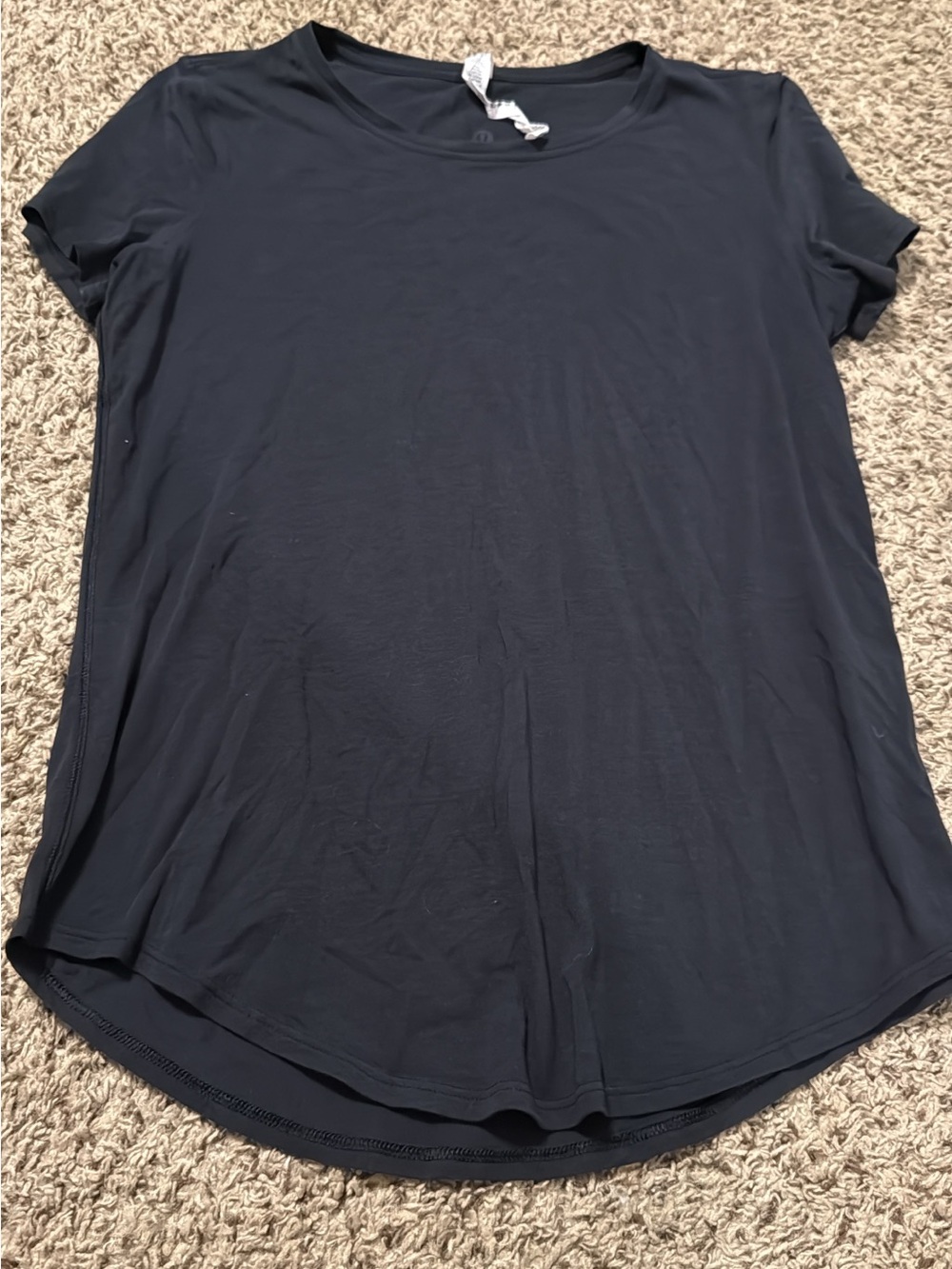 lululemon athletica Black Short-Sleeve Scoop Neck Tee